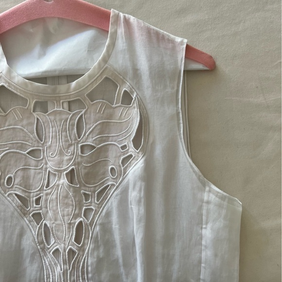 Carven Runway Organdi Dress in White - Picture 10 of 16